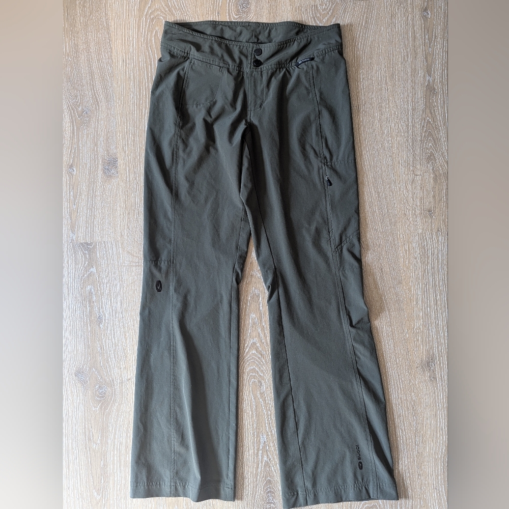 SUGOI Trailblazers‎ Women's Olive Cargo Performance Pants Outdoor Hiking